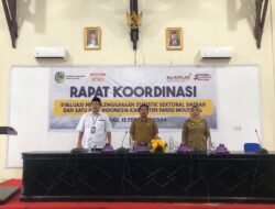 Rapat Koordinasi Evaluasi Penyelenggaraan Statistik Sektoral Daerah Dan Satu Data Indonesia Kabupaten Parigi Moutong