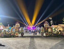 Ornamen Bali di Pintu Utama Festival Teluk Tomini, Ini Penjelasan Disporapar Parimo