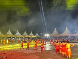 Antusias Masyarakat Saksikan Parade Pembukaan Festival Olahraga Tradisional ke 13 di Parigi