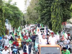 Anak Muda Mendominasi Ditengah Ratusan Relawan Antarkan Yasin-Syafiah Daftar ke KPU Donggala