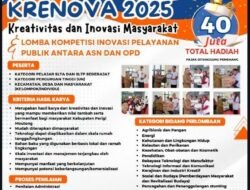 Total Hadiah Puluhan Juta, Bappelitbangda Gelar Lomba KRENOVA dan Inovasi Pelayanan Publik