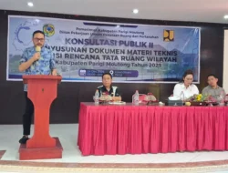 Sekda Parigi Moutong Buka Konsultasi Publik II Revisi RTRW 2025