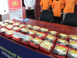 Polda Sulteng Gagalkan Penyelundupan Sekitar 30 Kilogram Sabu di Perairan Tolitoli, Tiga Orang Ditangkap