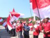 Semarak HUT ke-81 RI, Pemkab Parimo Mulai Gerakan Pembagian Bendera Merah Putih