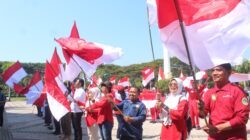 Semarak HUT ke-81 RI, Pemkab Parimo Mulai Gerakan Pembagian Bendera Merah Putih