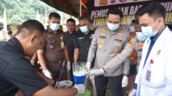 Polres Morowali Utara Musnahkan 366 Gram Sabu dari Empat Kasus Narkoba