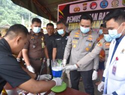 Polres Morowali Utara Musnahkan 366 Gram Sabu dari Empat Kasus Narkoba