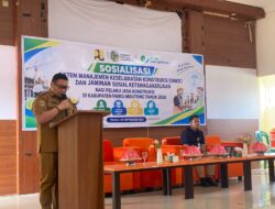Pemkab Parigi Moutong Sosialisasikan Keselamatan Konstruksi dan Jaminan Sosial bagi Pekerja